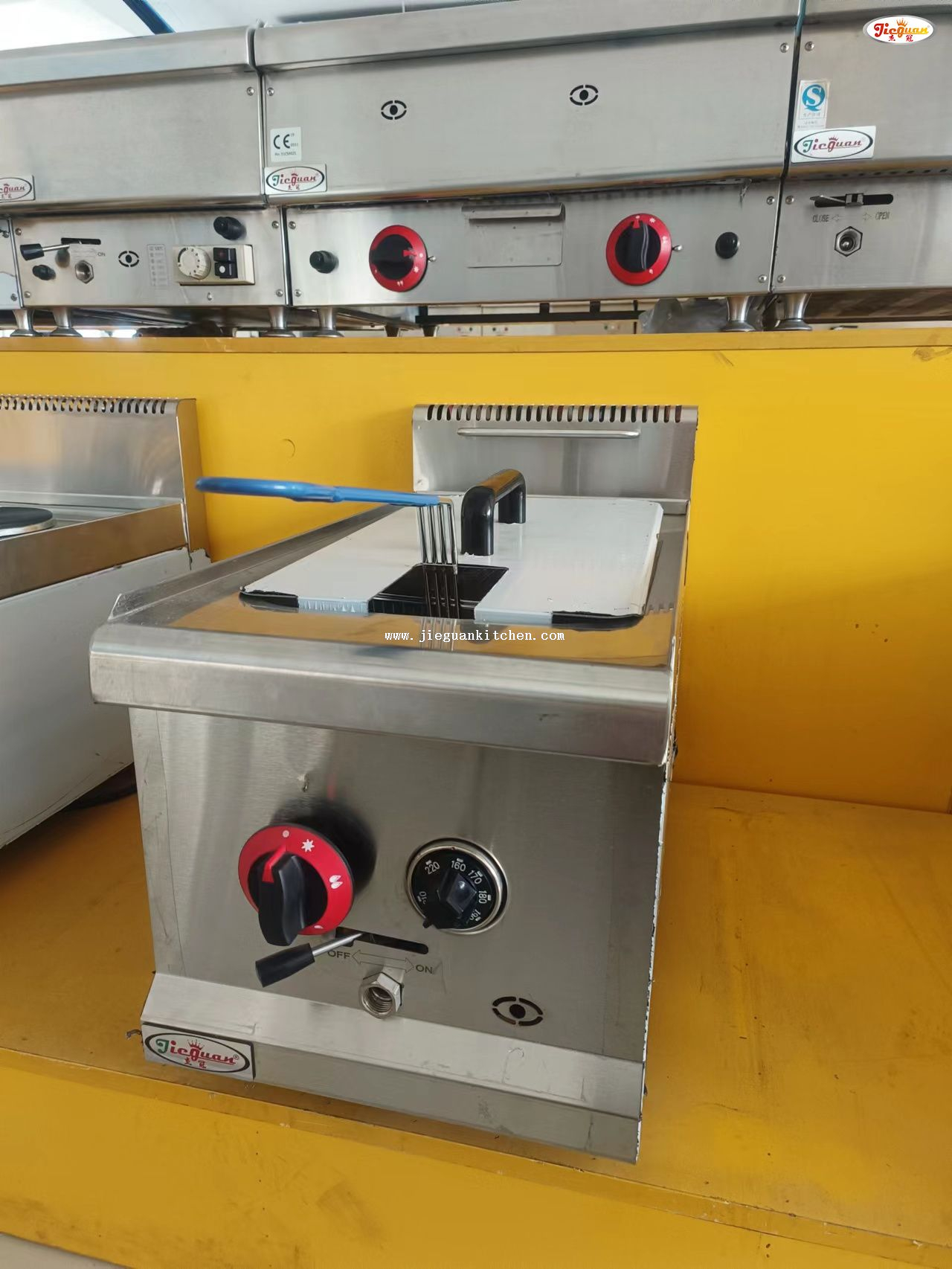 Fritadeira de tanque único a gás 14L