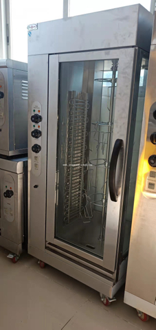 Churrasqueira elétrica vertical de aço inoxidável resistente para 12 pedaços de frango