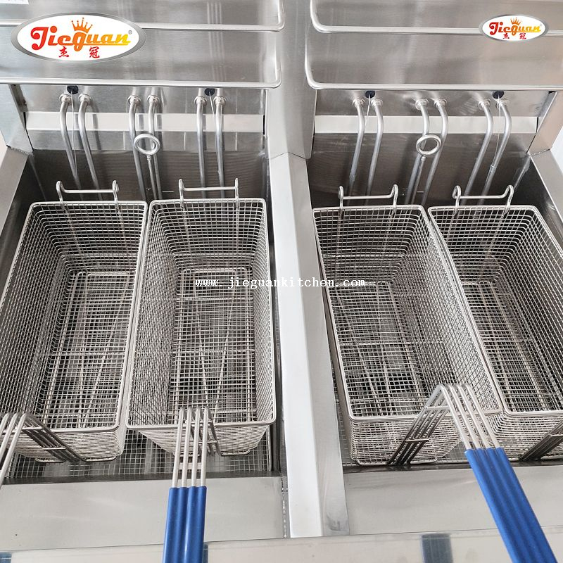 Fritadeira elétrica 2 tanques 28L com temporizador 