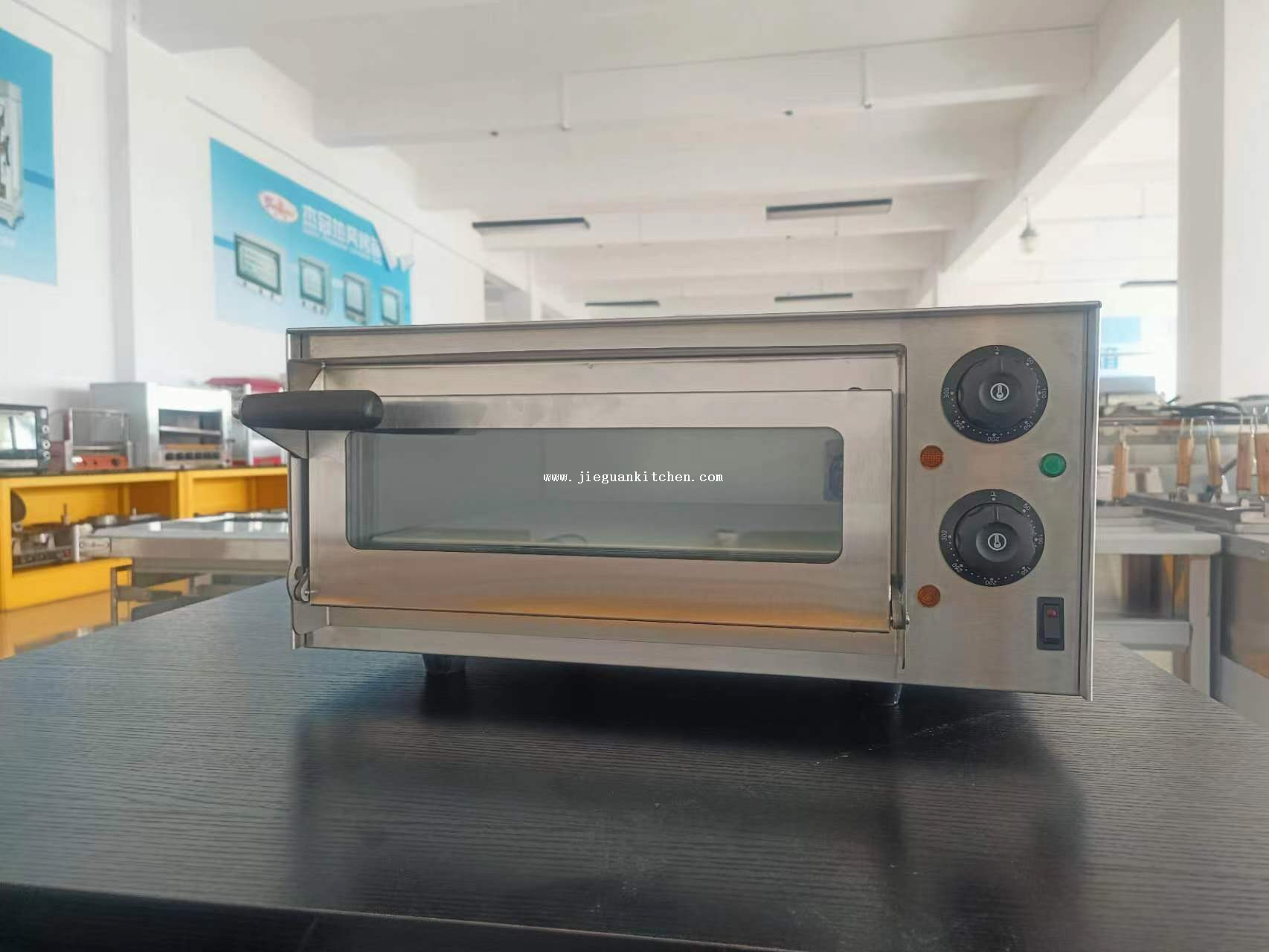 Forno de pizza pequeno elétrico de dupla camada para uso comercial 