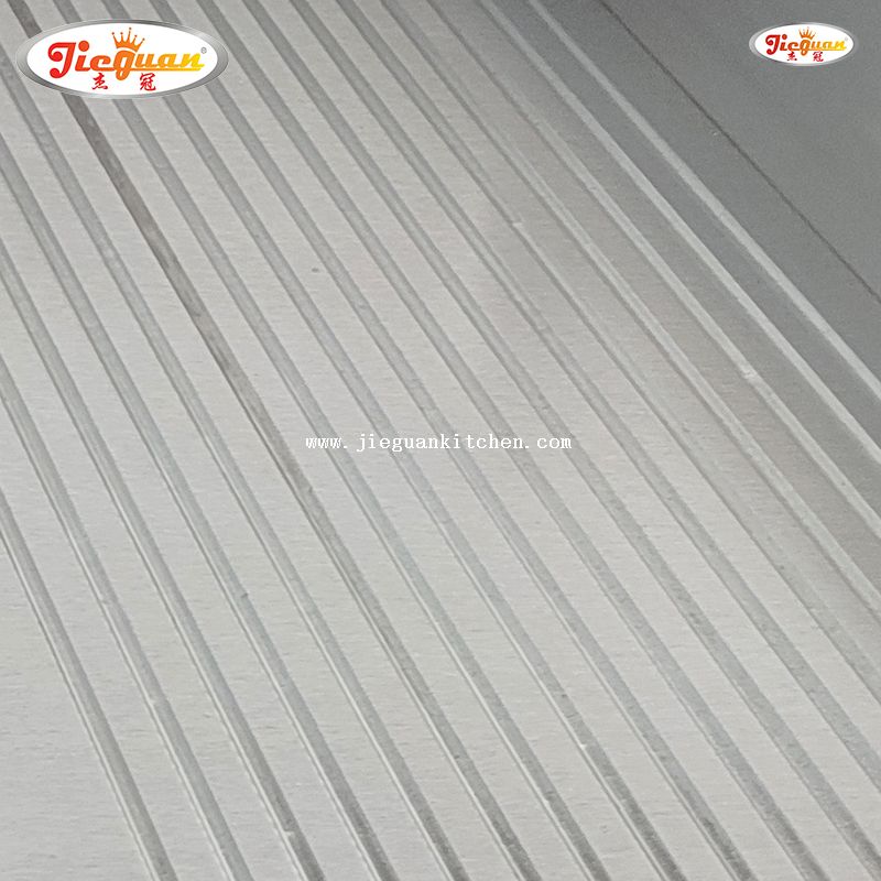 Grelha a gás GLP de 730 MM com 2/3 plana e 1/3 ranhurada