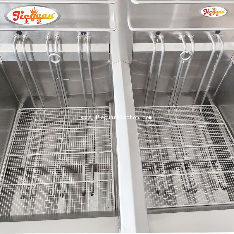 Fritadeira elétrica 2 tanques 28L com temporizador 