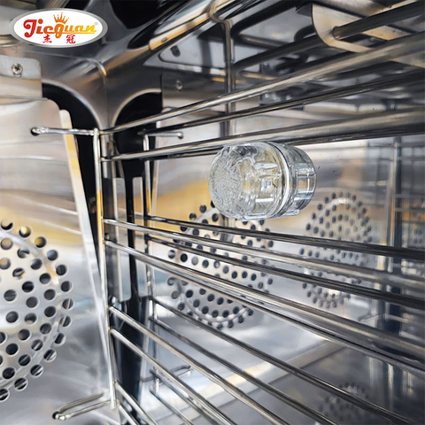 Forno de parede de aço inoxidável professinal para venda Forno elétrico embutido de convecção Forno de cozimento comercial com spray de névoa