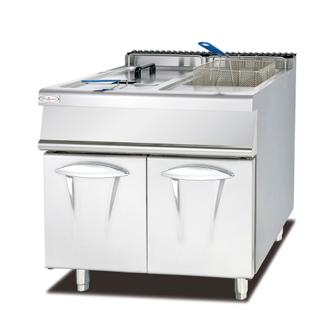 Fritadeira a gás 2 tanques 2 cestos 28L