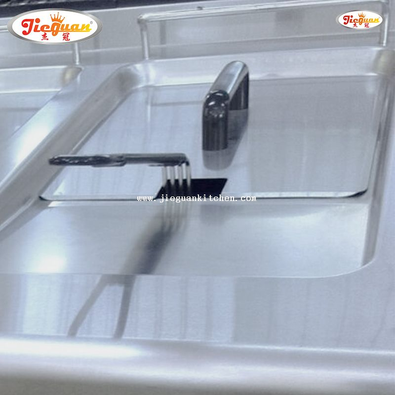 Fritadeira elétrica 2 tanques 2 cestos com armário para hotel