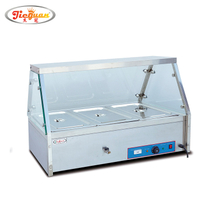 Aquecedor elétrico comercial de alimentos para buffet em banho-maria com panela 3 1/1GN ou 6 1/2 GN PAN