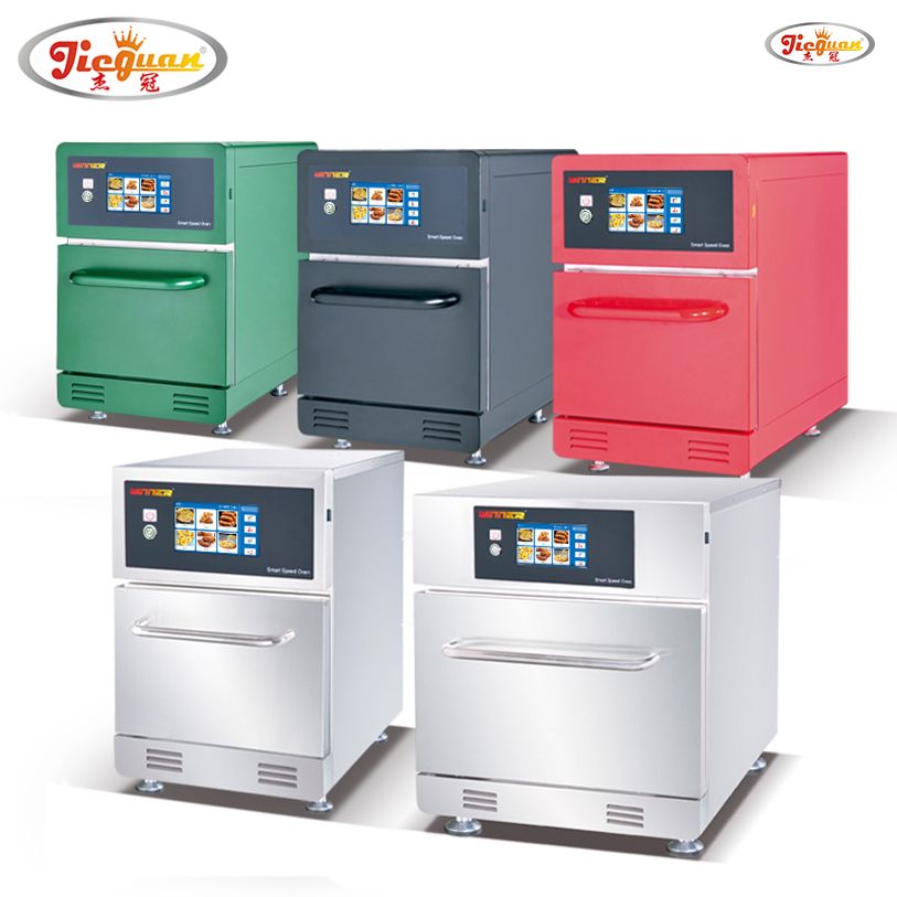 Fabricante feito na China 20L cozinha comercial 100 menus predefinidos forno rápido com micro-ondas