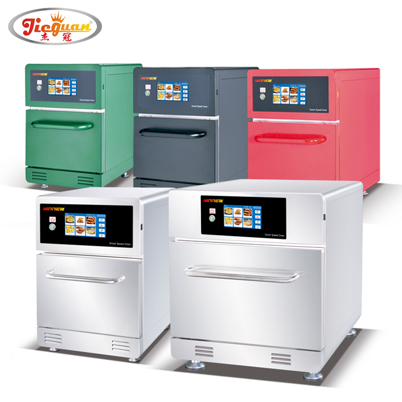 Fornecedor feito na China 30L 5 estágios de cozimento acelera forno com micro-ondas para catering comercial