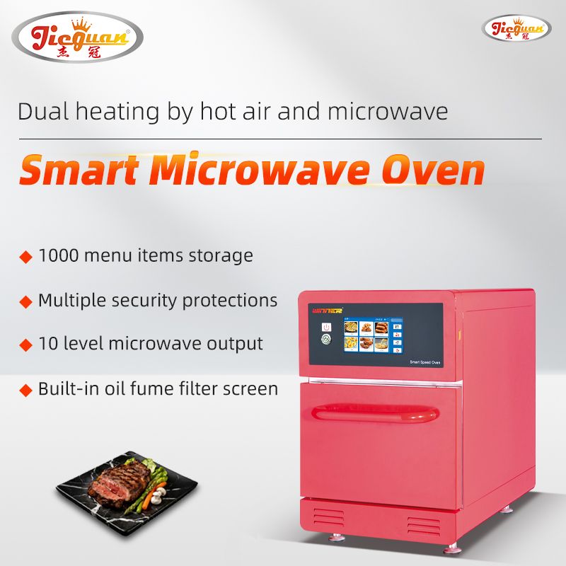 Fabricante feito na China 20L cozinha comercial 100 menus predefinidos forno rápido com micro-ondas